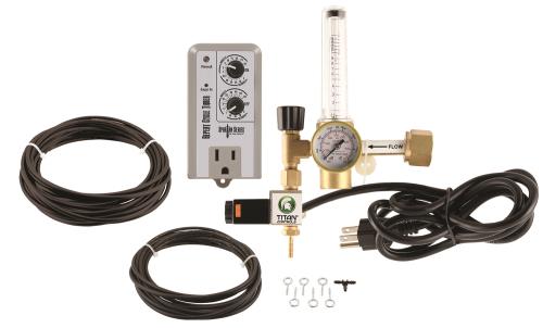 Titan Controls Deluxe CO2 Regulator Kit w/ Timer