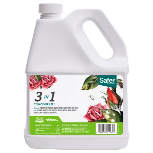 Safer 3-in-1 Garden Spray Conc. Gallon (4/Cs)