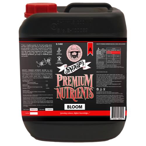 Snoop's Premium Nutrients Bloom A Non-Circulating 10 Liter (Soil and Hydro Run To Waste) (2/Cs)