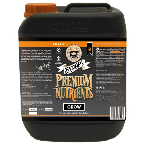 Snoop's Premium Nutrients Grow B Circulating 20 Liter (Hydro Recirculating) (1/Cs)