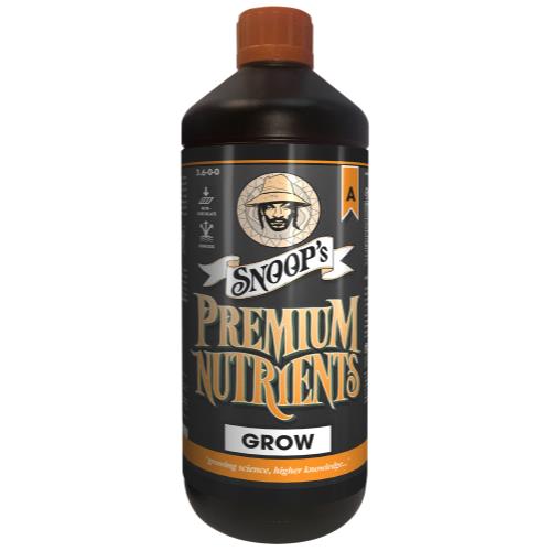 Snoop's Premium Nutrients Grow A Non-Circulating 1 Liter (Soil and Hydro Run To Waste) (12/Cs)