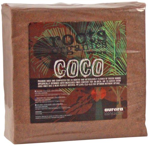Roots Organics Coco Fiber, Compressed 5 kg (230/Plt)