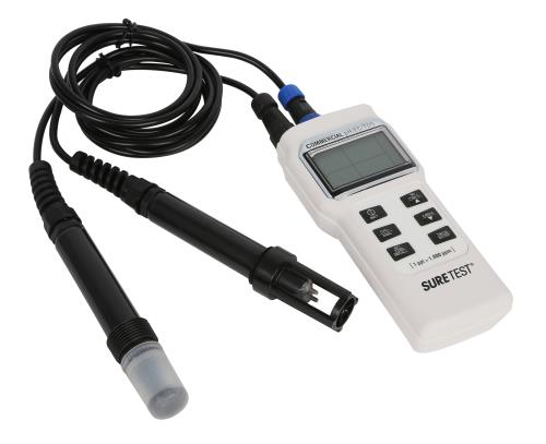 Sure Test Commercial Multi-Meter w/ pH Conductivity Probes (DO Probe Sold Separately)