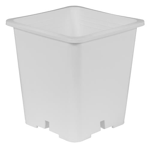 Gro Pro Premium White Square Pot 9 in x 9 in 10.5 in (100/Cs)