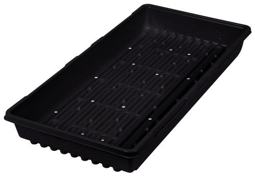Super Sprouter Triple Thick Tray Black 10 x 20 w/ Holes (50/Cs)