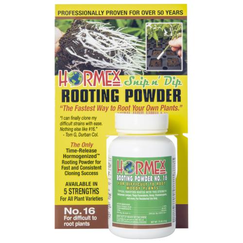 Hormex Snip n' Dip Rooting Powder #16 - 3/4 oz (12/Cs)