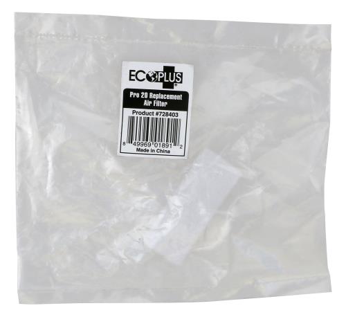 EcoPlus Pro 20 Replacement Air Filter