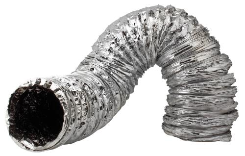 Ideal-Air Supreme Silver / Black Ducting 6 in x 25 ft