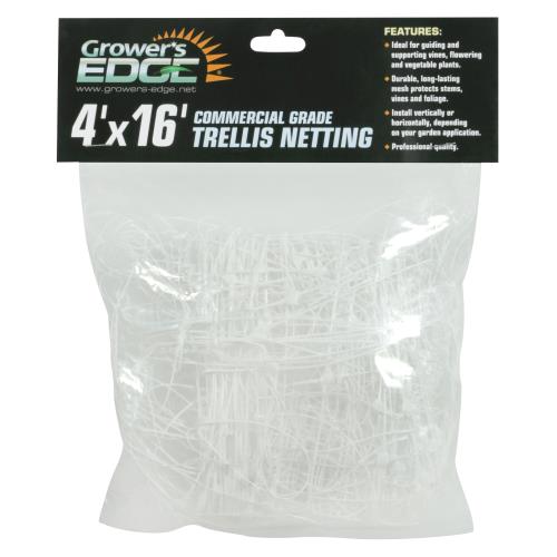 Grower's Edge Commercial Grade Trellis Netting 4 ft x 16 ft (20/Cs)