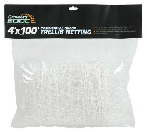 Grower's Edge Commercial Grade Trellis Netting 4 ft x 100 ft (10/Cs)