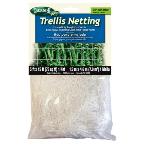 Gardeneer Trellis Netting 5 ft x 15 ft w/ 3.5 in Holes (12/Cs)
