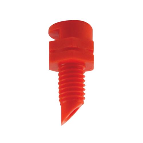 Hydro Flow Single Piece Spray Heads 90 Degree Red/Orange - Display Box (250/Box)
