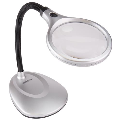Carson Optical DeskBrite 200 - 2x LED Magnifier Lamp w/ 5x Spot Lens (2/Cs)