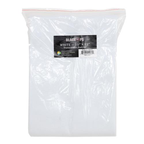 Black Ops Replacement Pre-Filter 10 in x 39 in White (10/Cs)