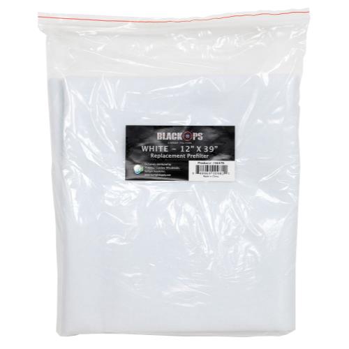 Black Ops Replacement Pre-Filter 12 in x 39 in White (10/Cs)