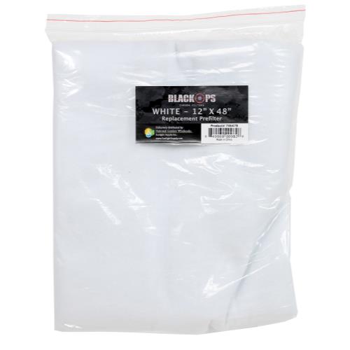 Black Ops Replacement Pre-Filter 12 in x 48 in White (10/Cs)