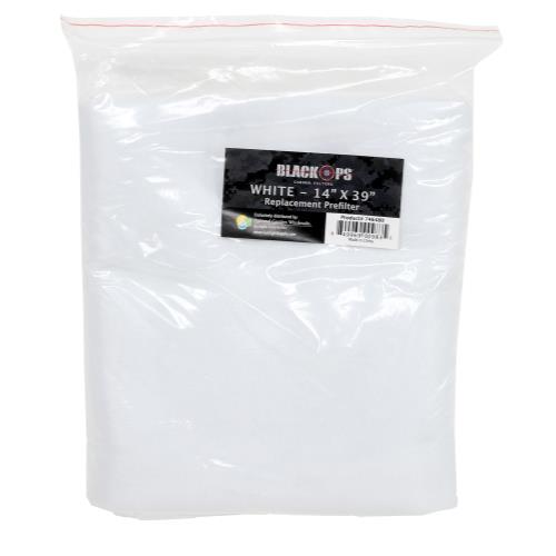 Black Ops Replacement Pre-Filter 14 in x 39 in White (10/Cs)