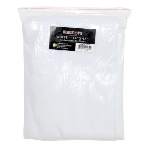 Black Ops Replacement Pre-Filter 14 in x 48 in White (10/Cs)