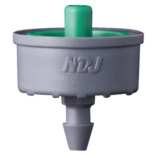 Jain Irrigation Click-Tif Pressure Compensated Dripper w/ Check Valve 2.0 GPH Green (1=100/Bag)