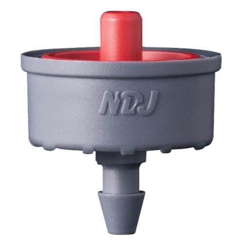 Jain Irrigation Click-Tif Pressure Compensated Dripper w/ Check Valve 3.0 GPH Red (1=100/Bag)