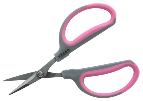 Shear Perfection Pink Platinum Stainless Steel Bonsai Scissors - 1.5 in Straight Blades (12/Cs)