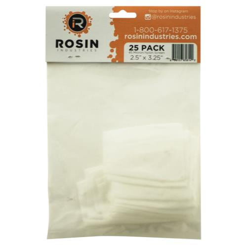 Rosin Industries 45 Micron Thickness Rosin Bag (1=25/Pack) (12/Cs)
