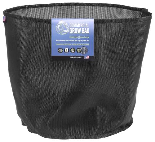 Gro Pro Elite 15 Gallon Black Commercial Grow Bag (30/Cs)