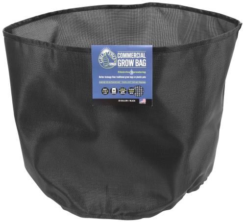 Gro Pro Elite 25 Gallon Black Commercial Grow Bag (20/Cs)